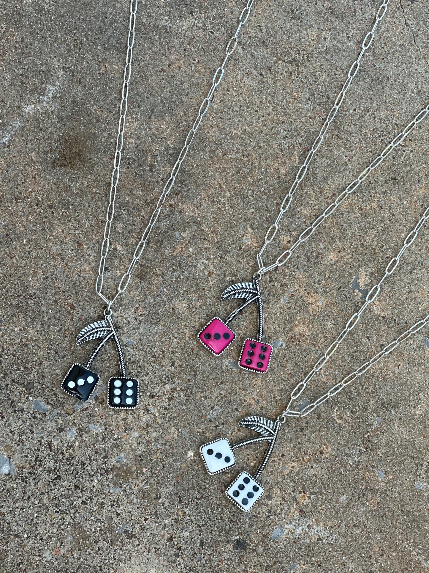 Dice Cherry Necklace