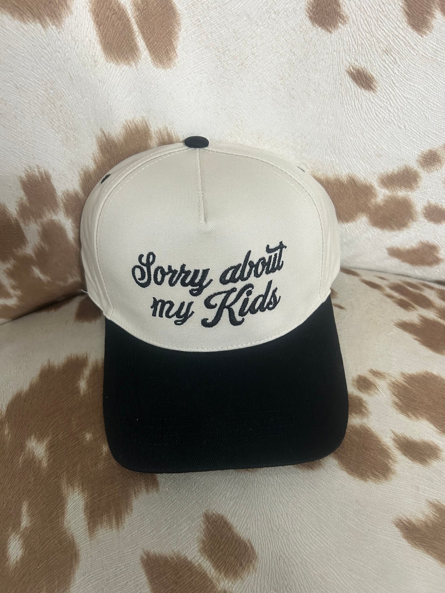 Sorry About My Kids // Black // Hat