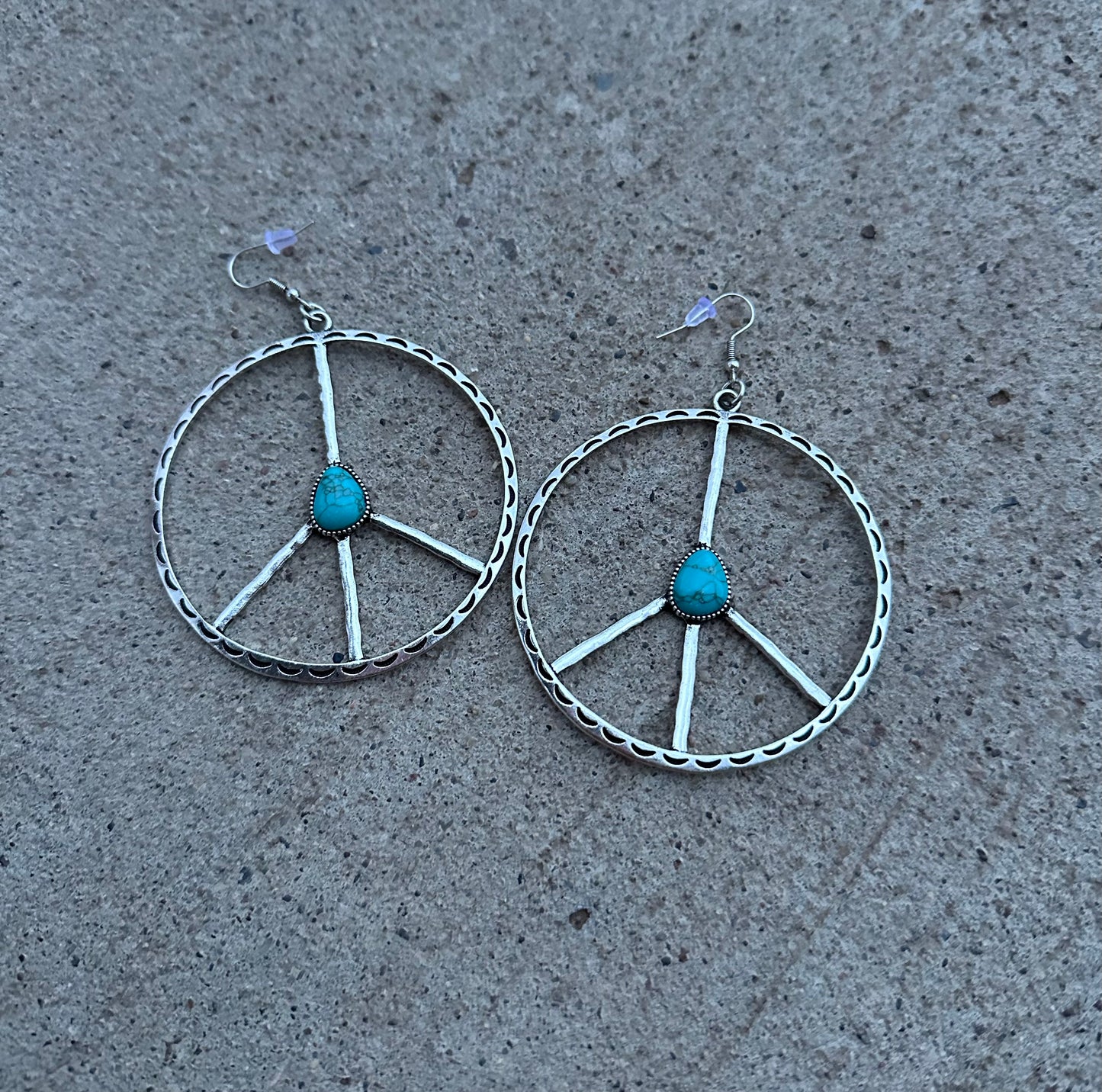 Turquoise Peace Earrings
