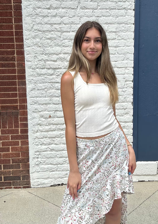 Brighter Days Tank // Ivory