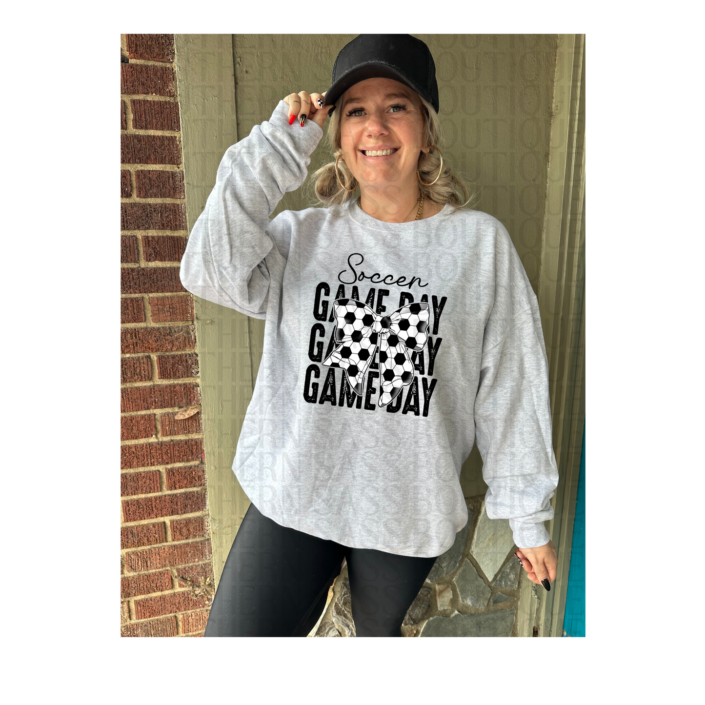 PREORDER : Soccer Gameday Bow // Graphic Sweatshirt