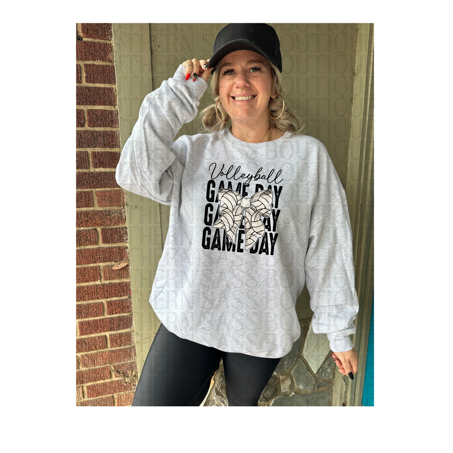 PREORDER : Volleyball Gameday Bow // Graphic Sweatshirt