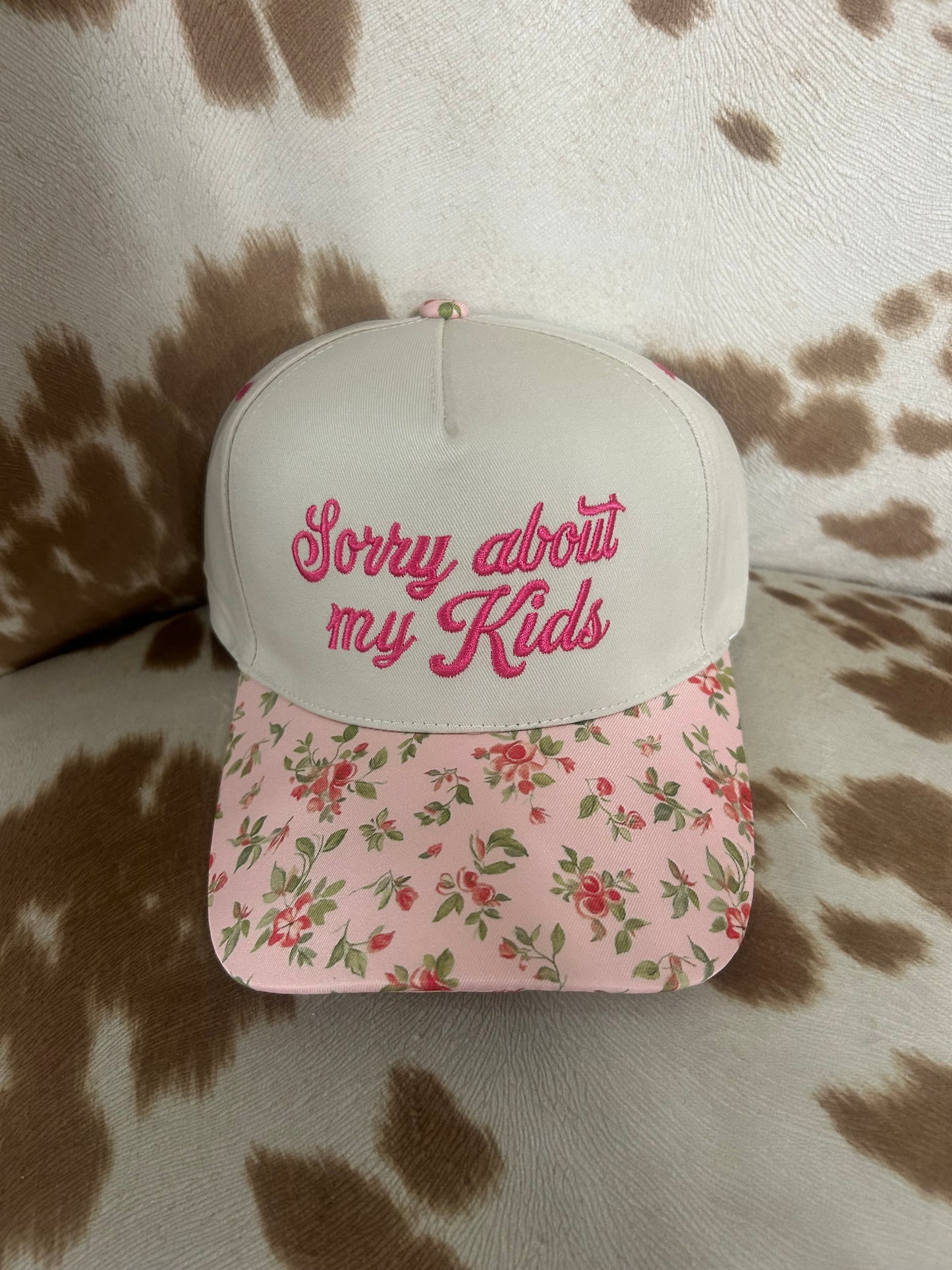 Sorry About My Kids // Floral // Hat