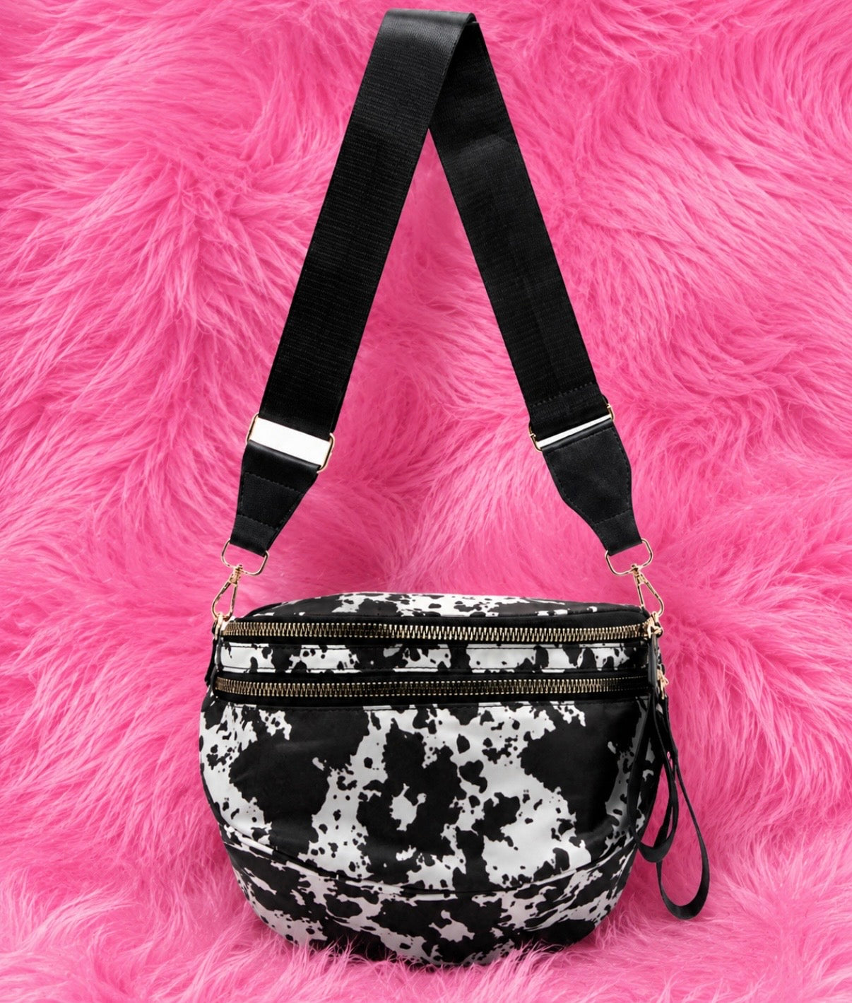 The Morgan Sling Bag // Black Cow