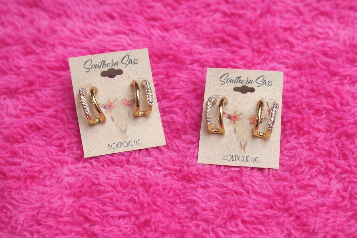 Rhinestone Hoops
