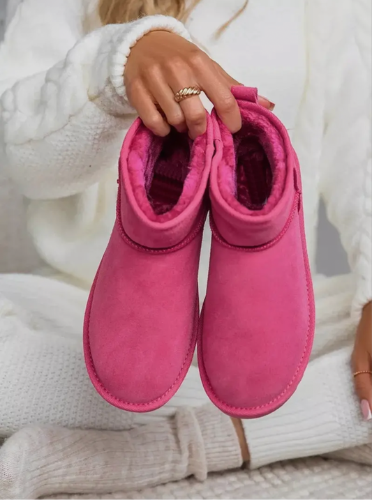 Pink Ultra Mini Boots