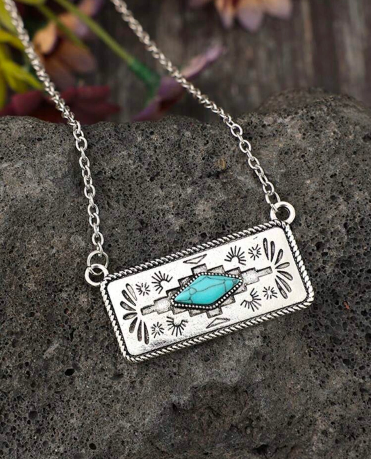 Aztec Bar Necklace