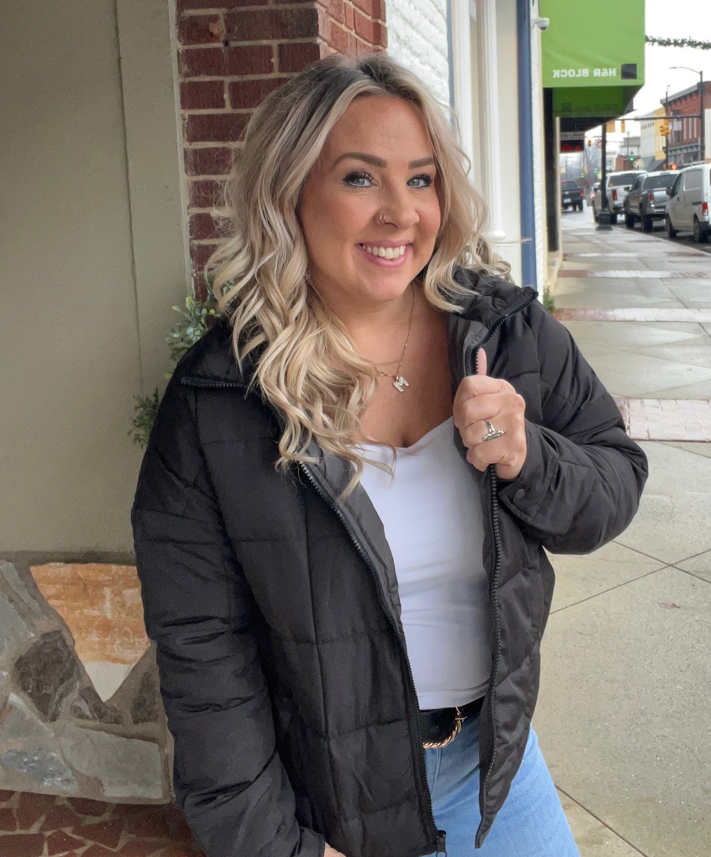 Whatever You Feel Puffer Jacket // Black