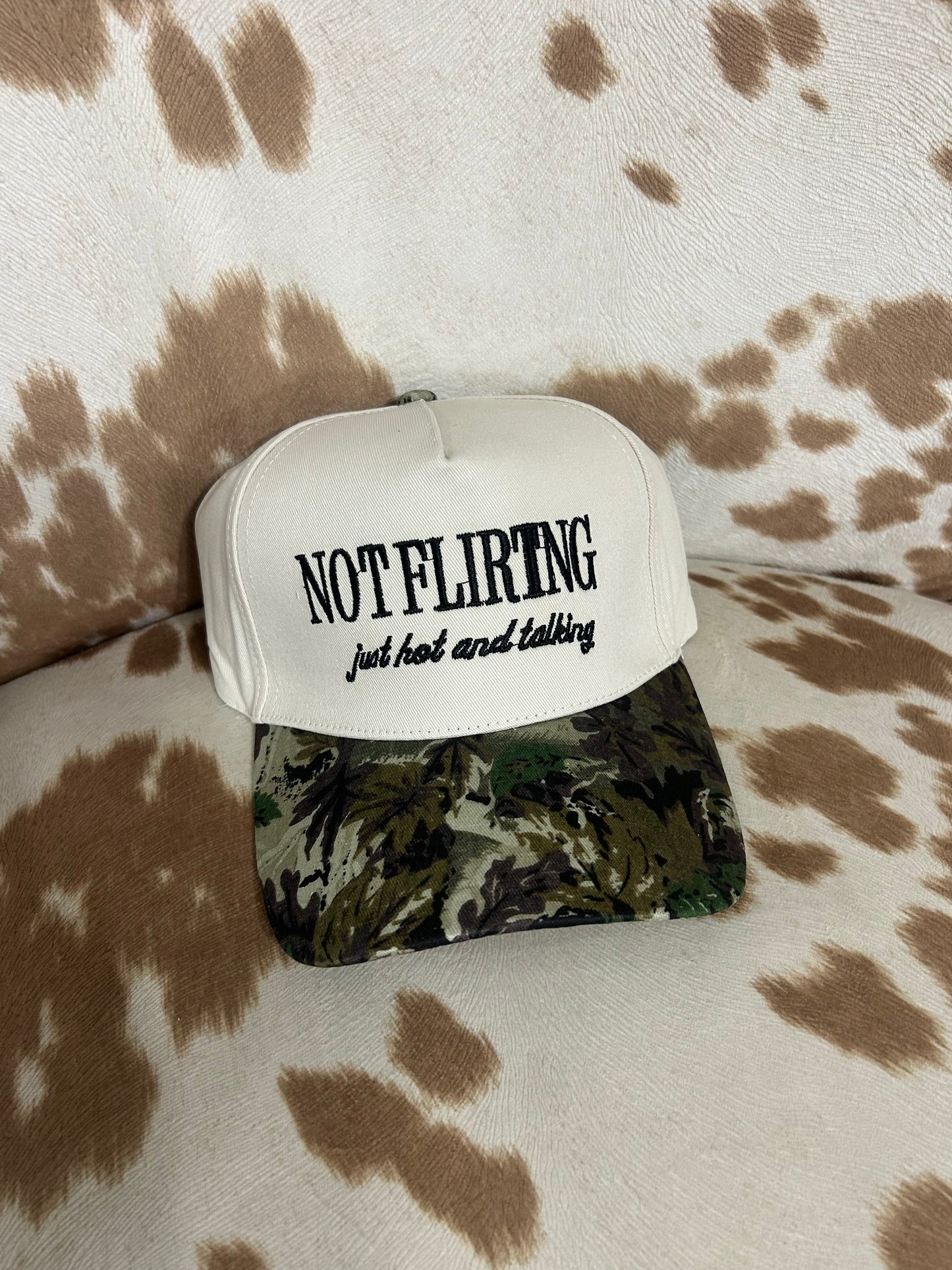 Not Flirting // Camo // Hat