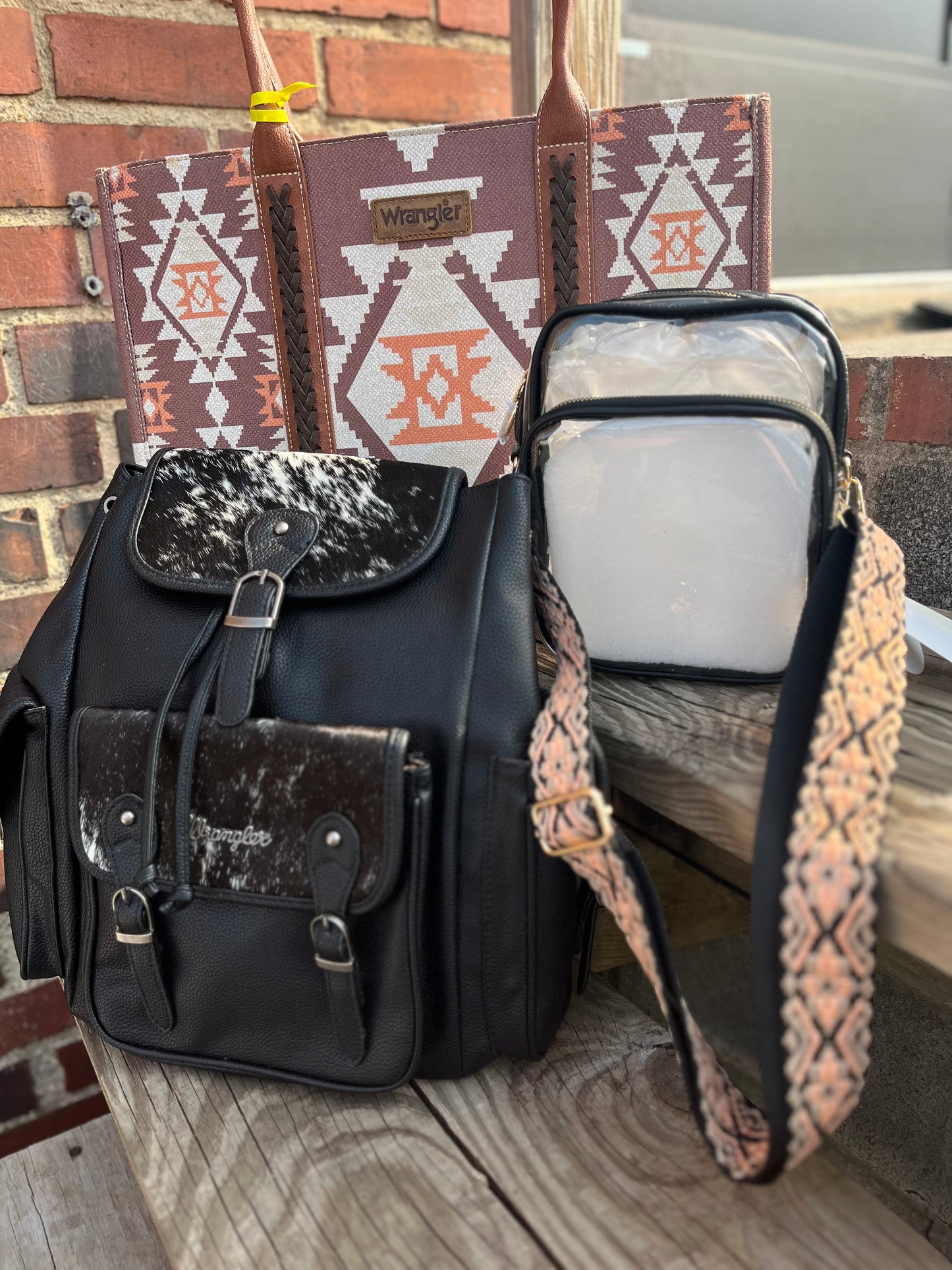 Wrangler Cowhide Bookbag