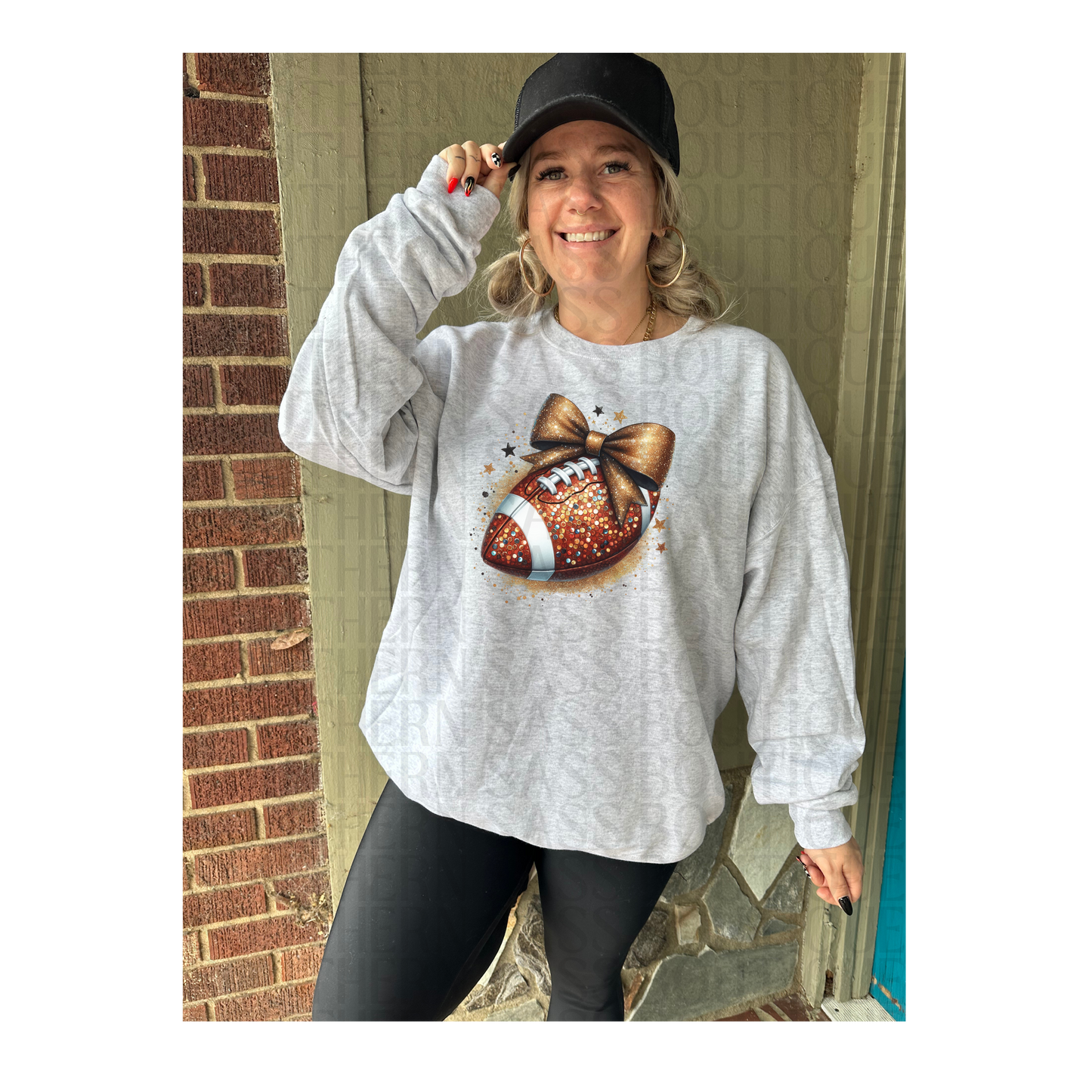 PREORDER : Glitter Football #3 // Graphic Sweatshirt