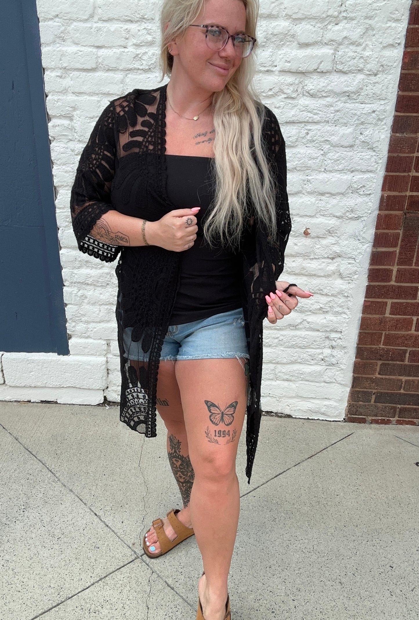 Chasing Waves Kimono // Black