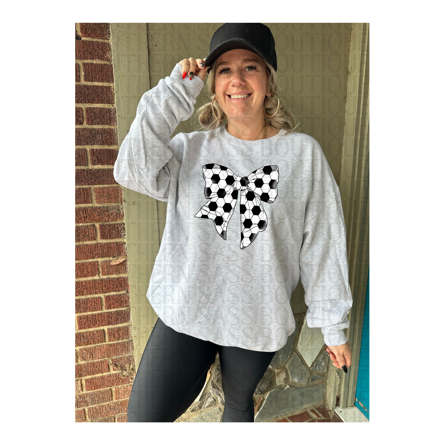 PREORDER : Soccer Bow // Graphic Sweatshirt