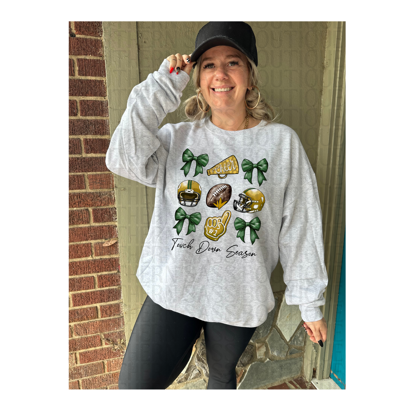 PREORDER : Green Bay Packers - Football Game Day Coquette // Graphic Sweatshirt