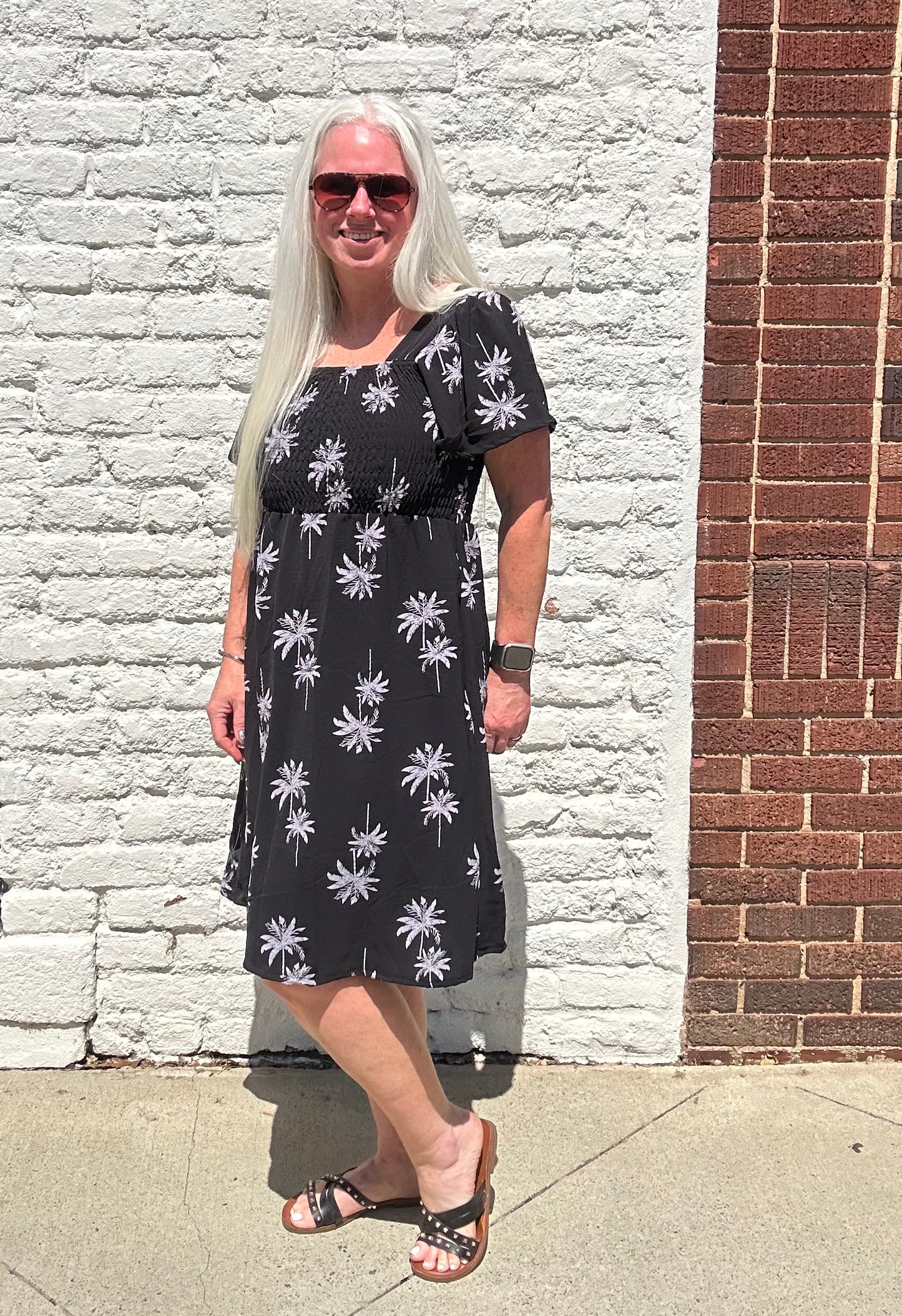 Salty Air Sweetheart Dress // Black