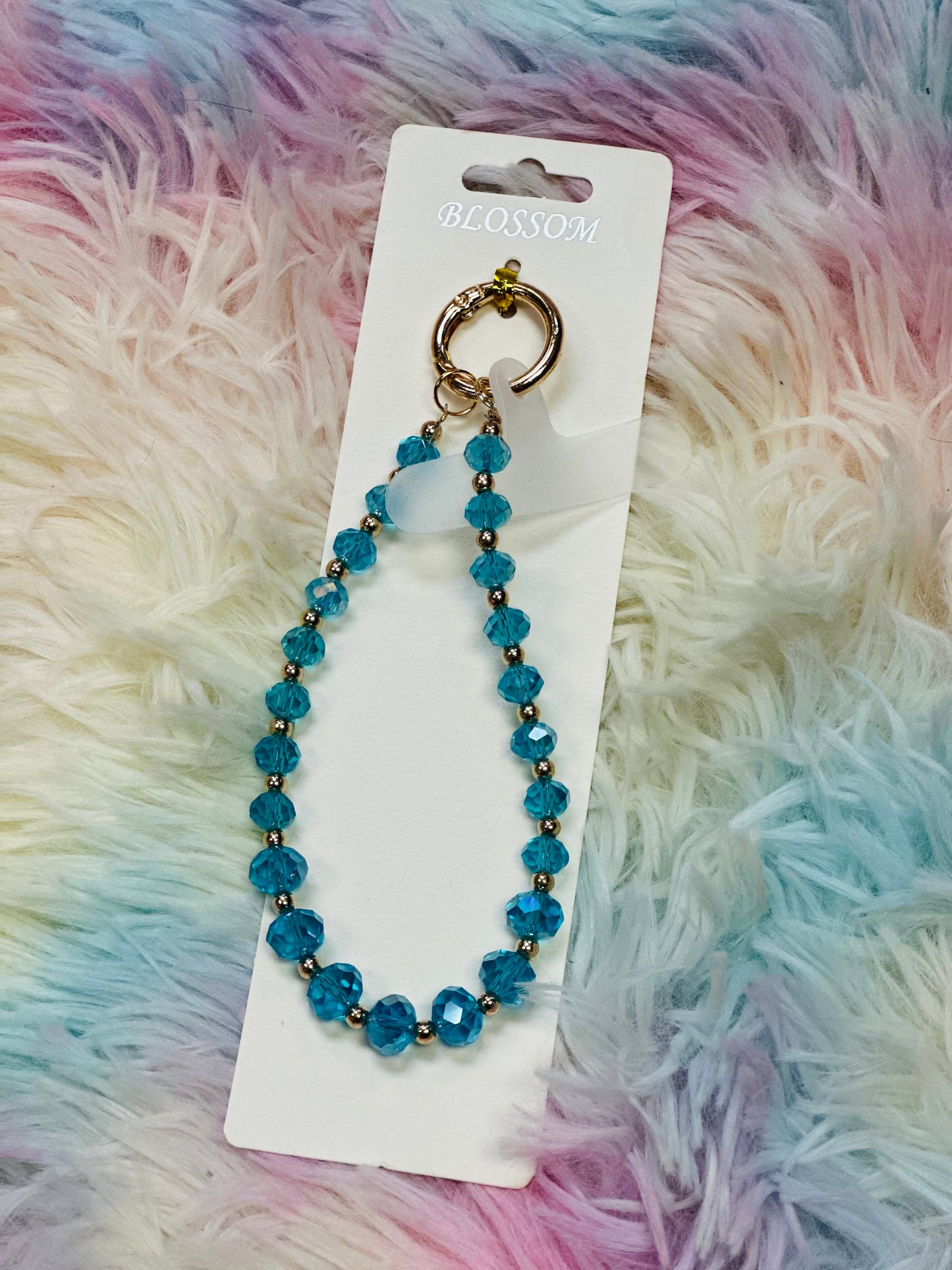 Sparkle Keychain / Phone Charm // Blue
