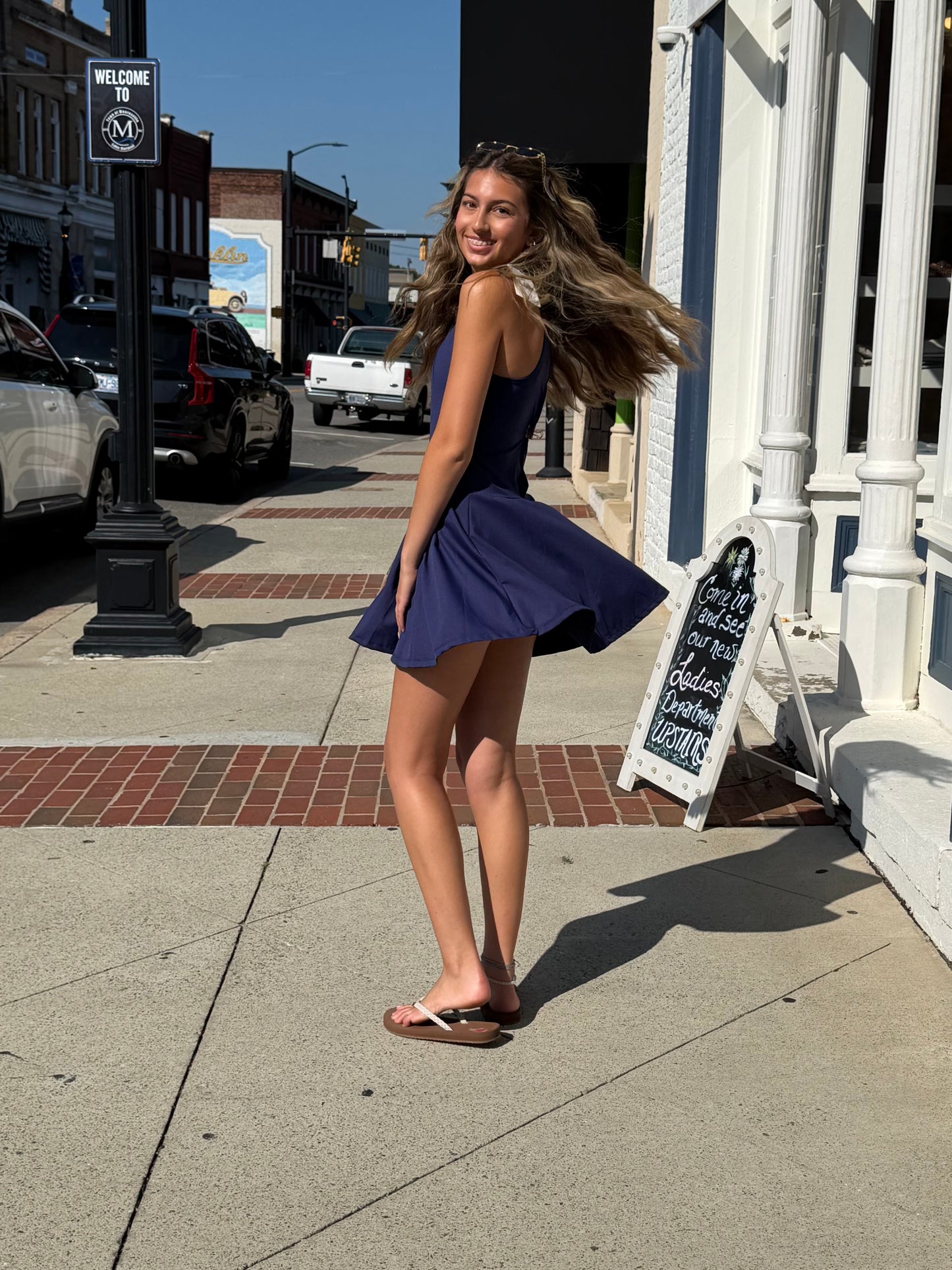 On The Go Babe Dress // Navy