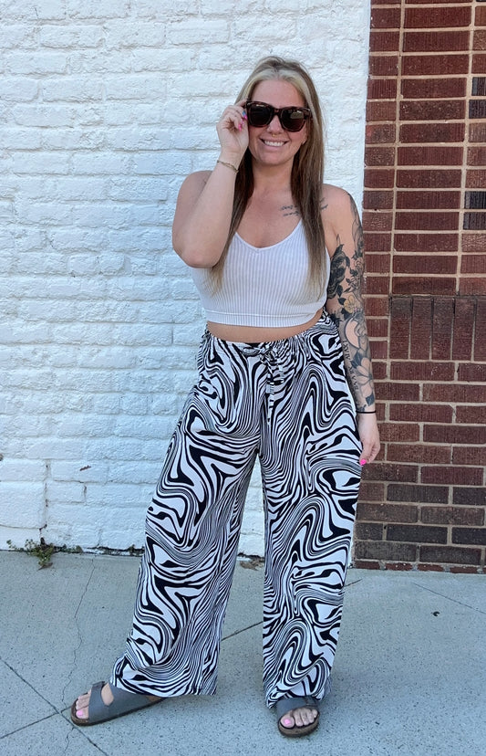 In A Daze Pants // White