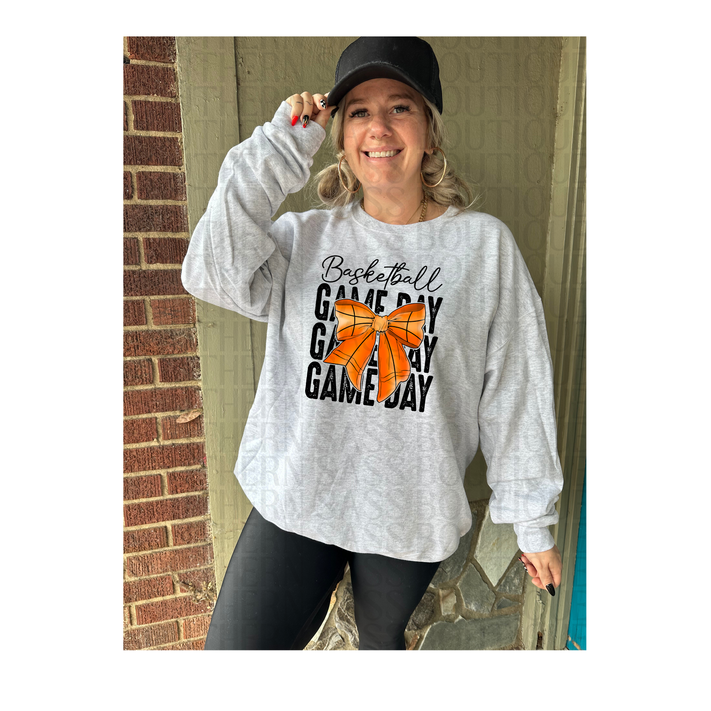 PREORDER : Basketball Gameday Bow // Graphic Sweatshirt