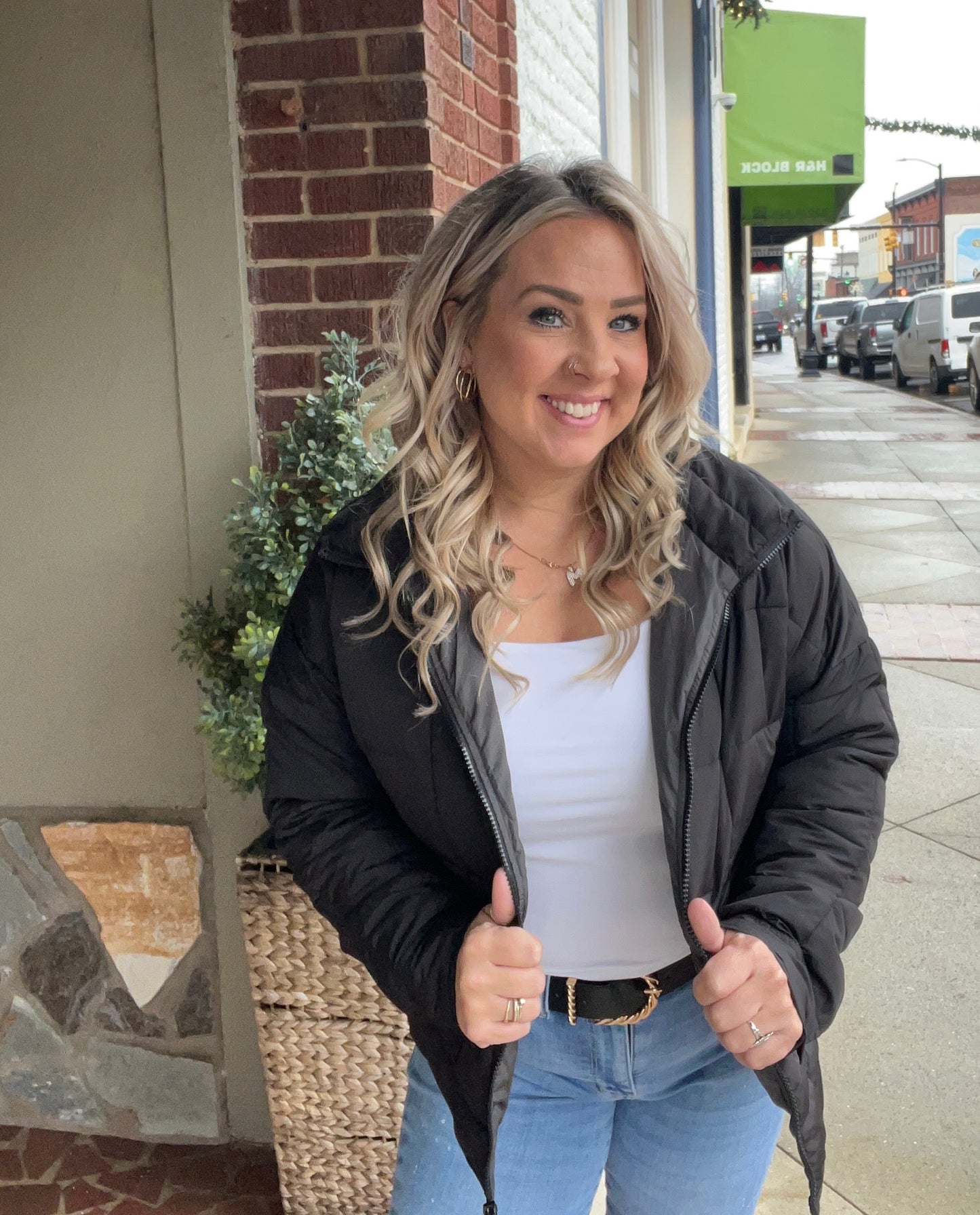 Whatever You Feel Puffer Jacket // Black