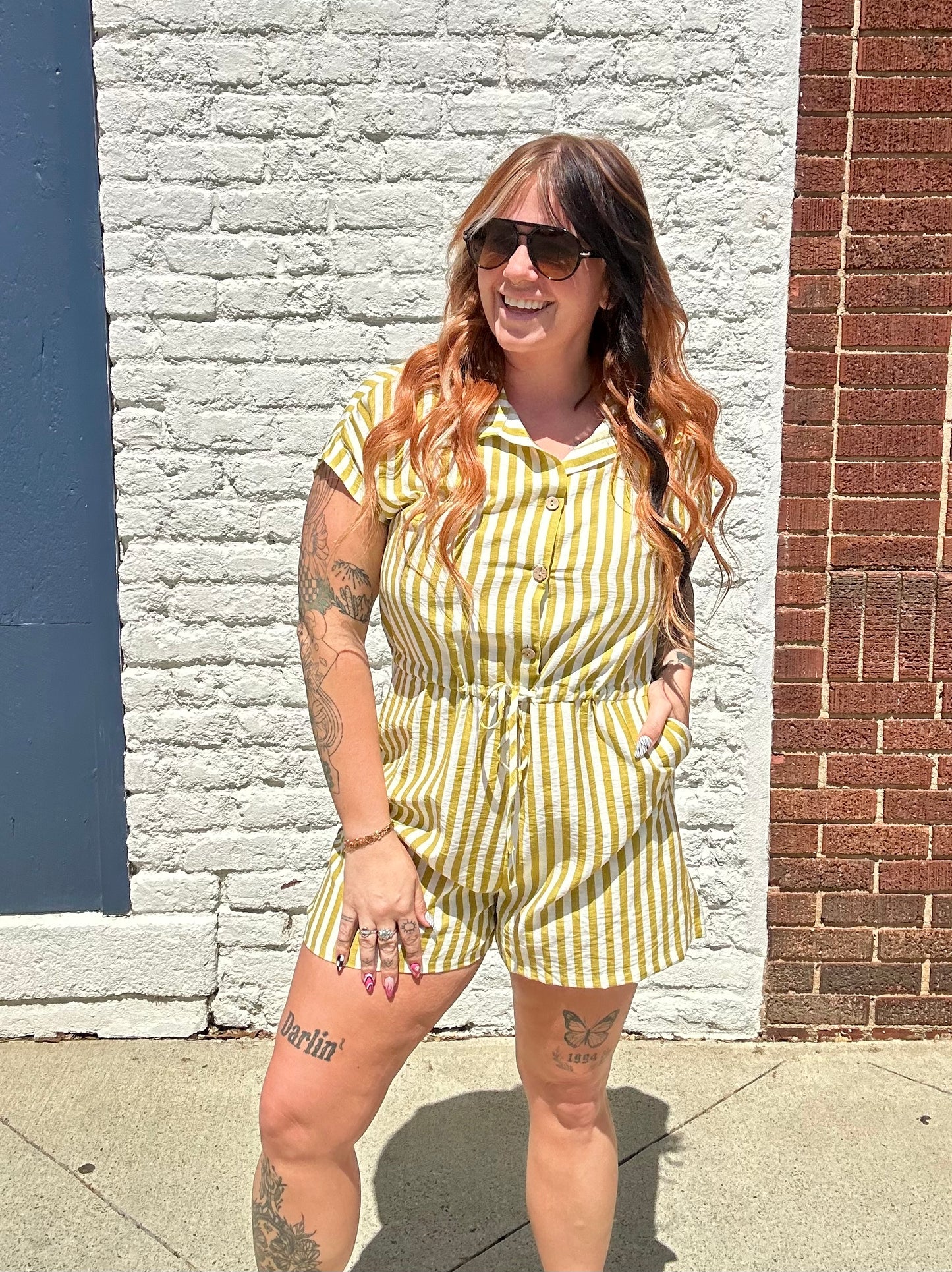 Garden Party Romper // Wasabi