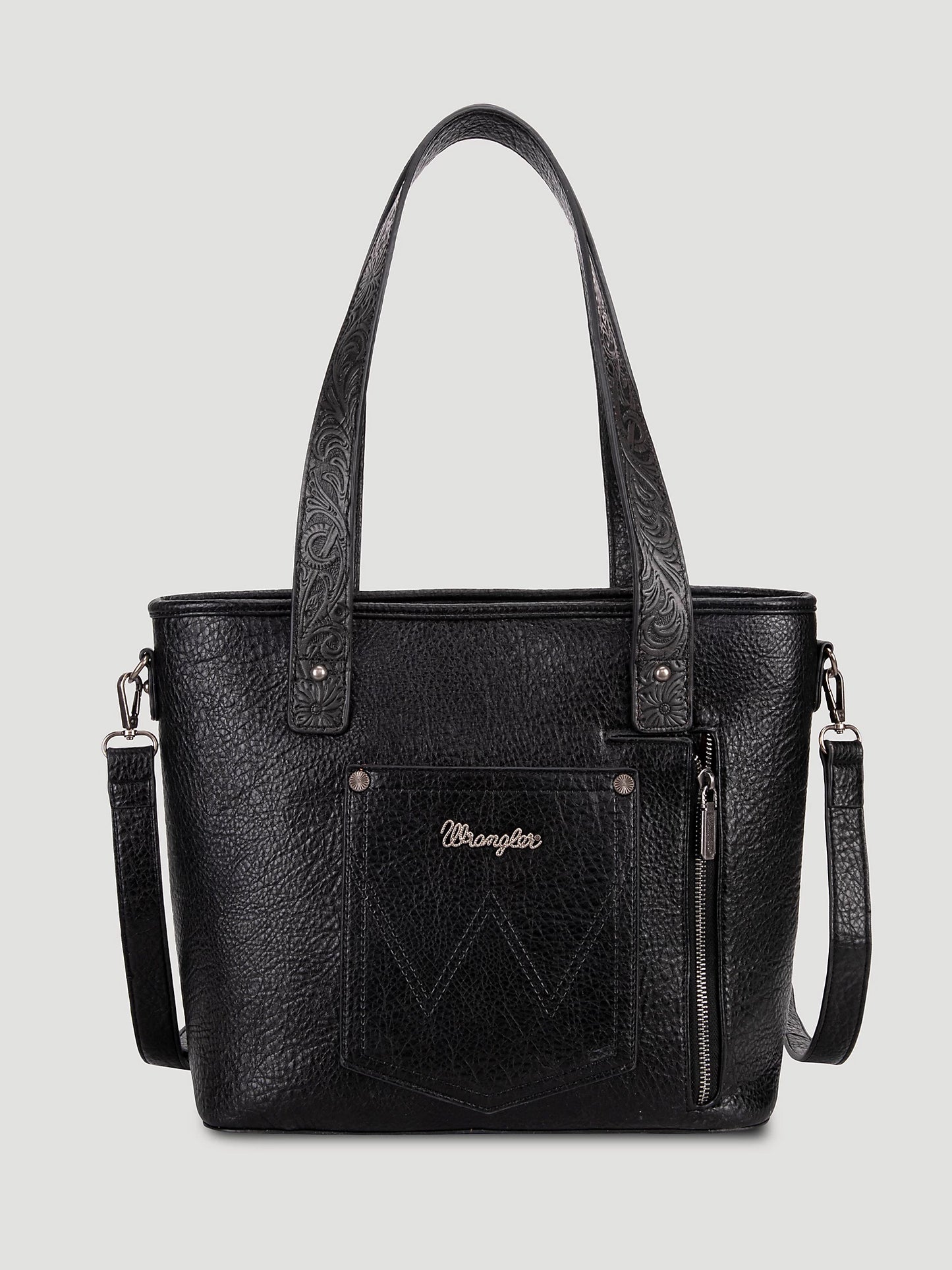 Black Fringe Wrangler Purse