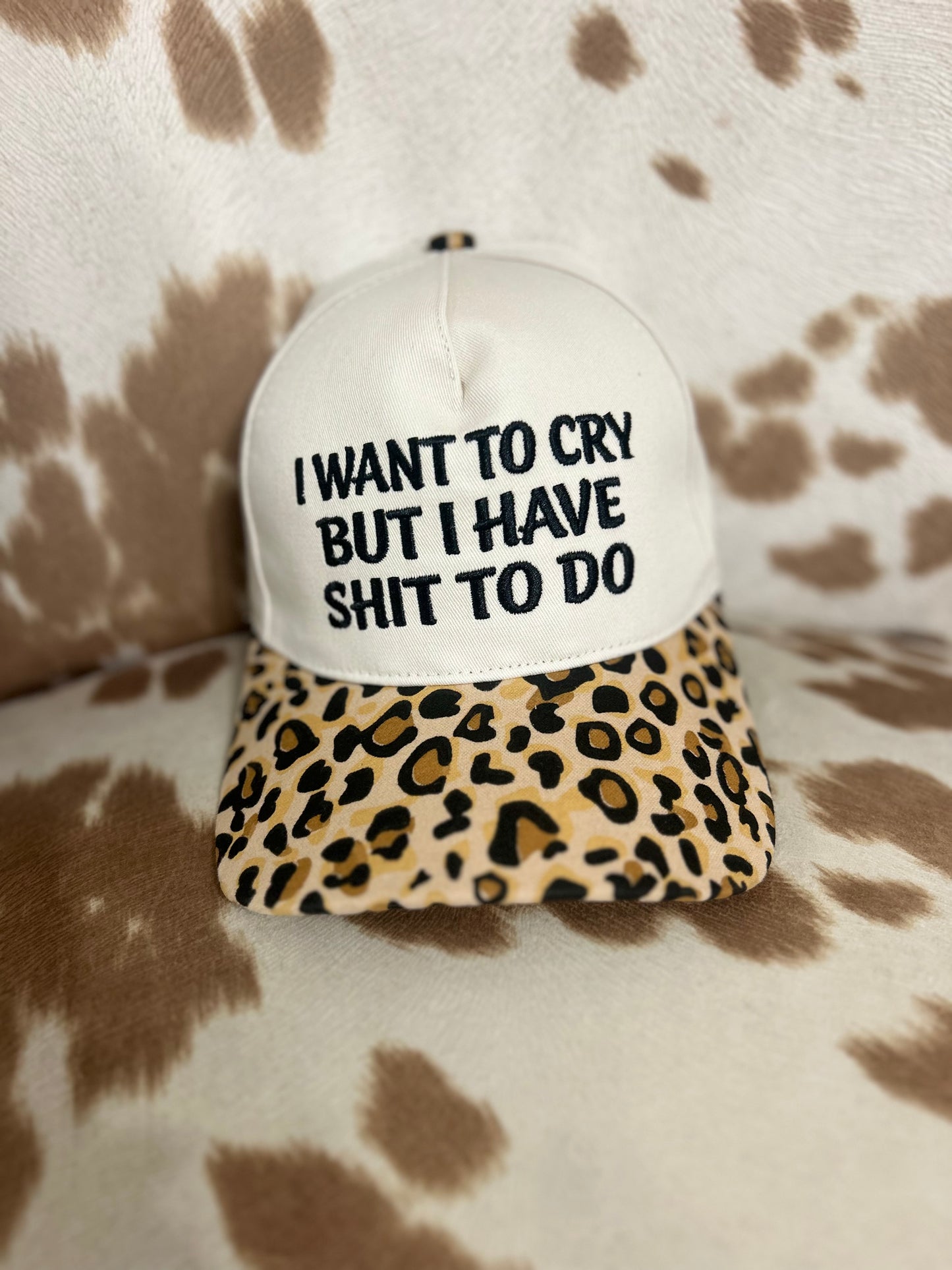 I Want To Cry // Leopard // Hat