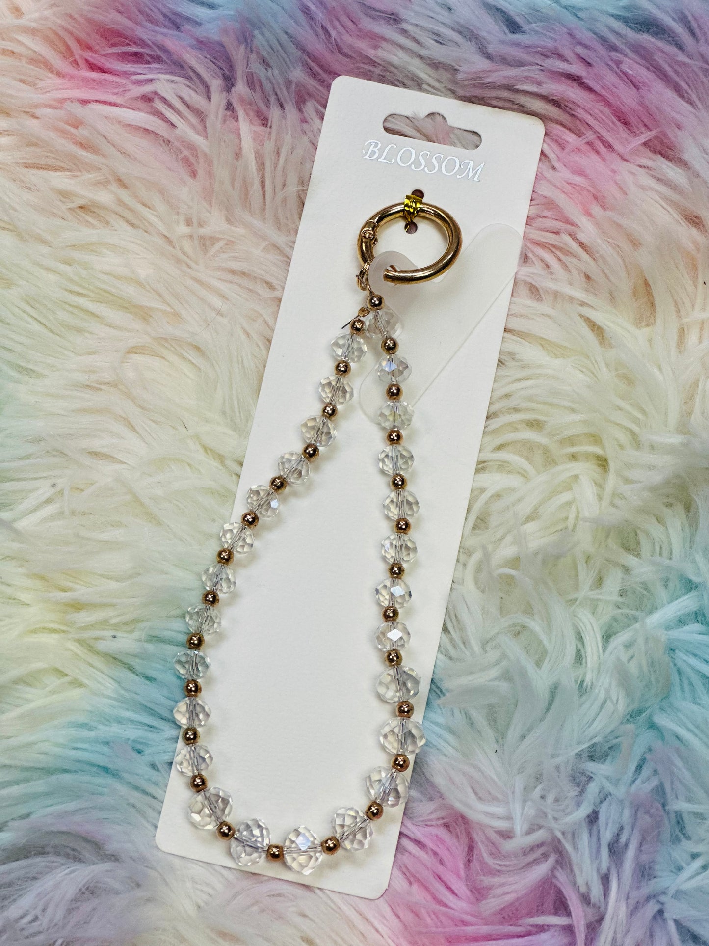 Sparkle Keychain / Phone Charm // Clear