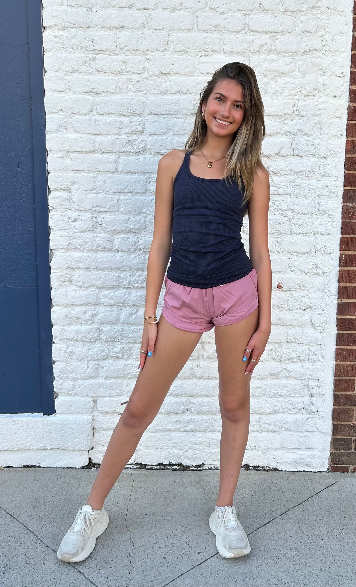Flowy Athletic Shorts // Dusty Pink