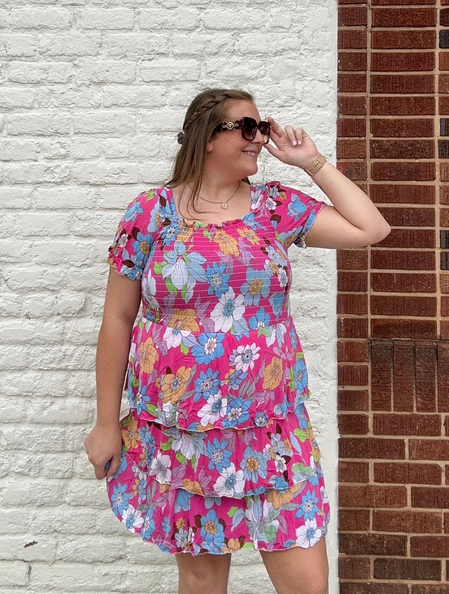 Bahama Mama Dress // Hot Pink