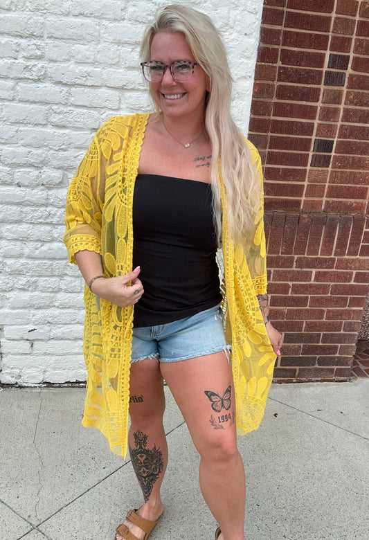 Chasing Waves Kimono // Yellow