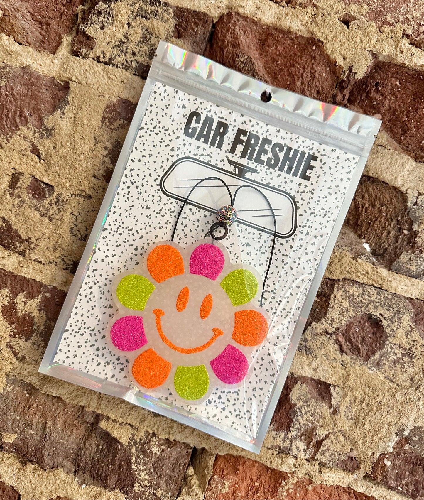 Smiley Flower (Neons) // Car Freshie