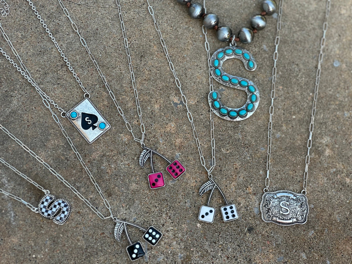 Spade Initial Necklace