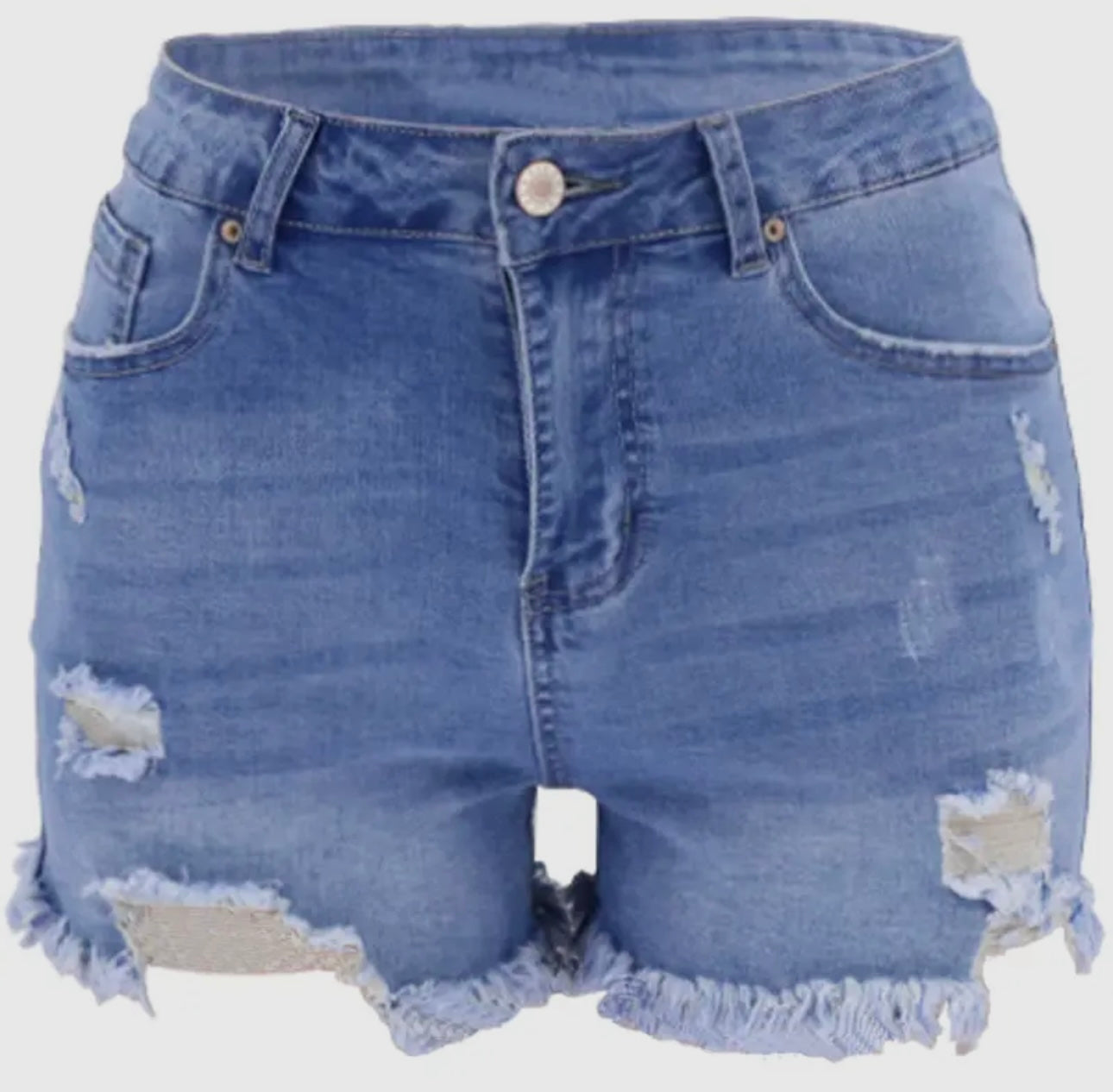 Light Blue Denim Shorts