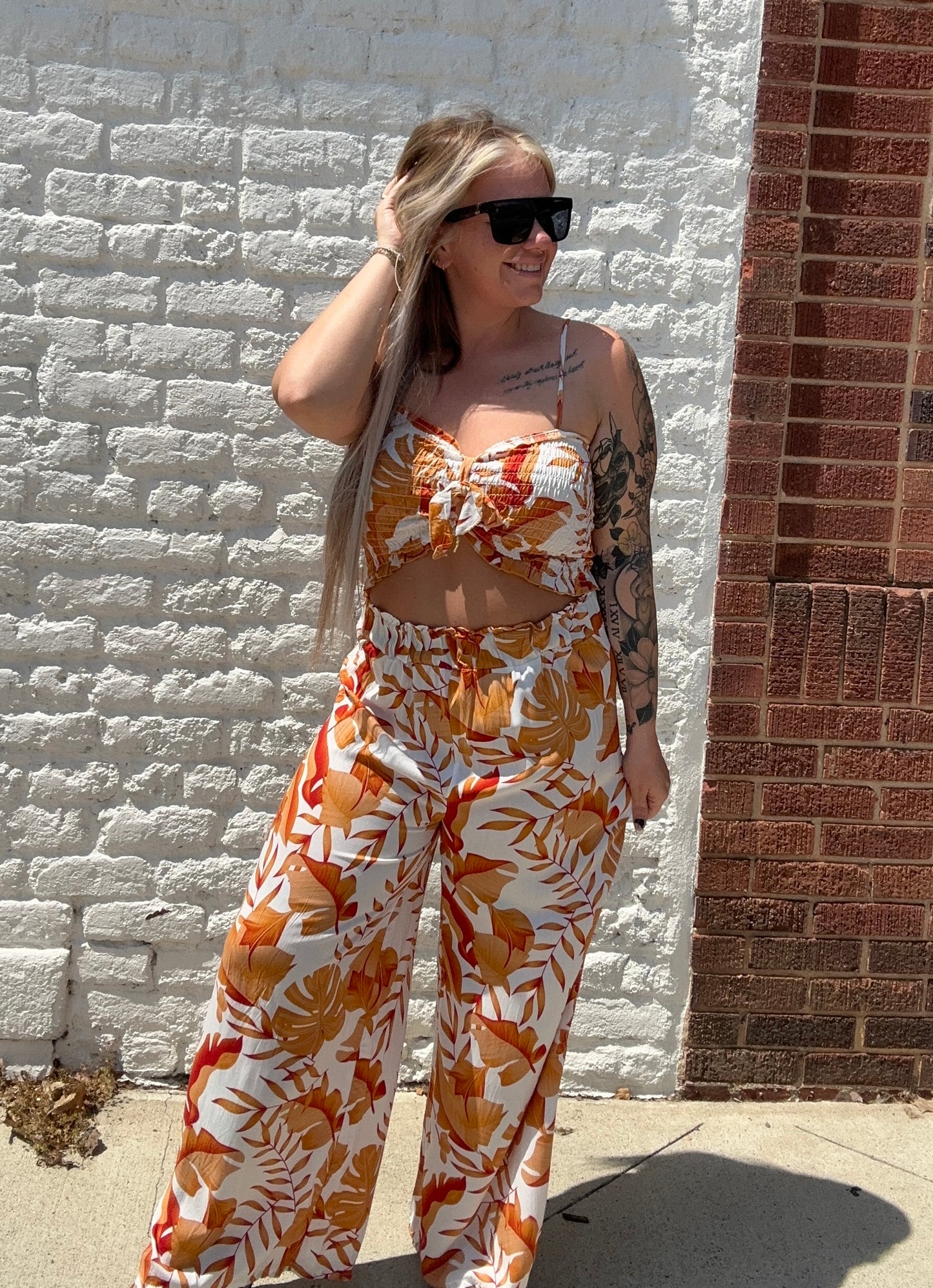 Dancin Down The Shore Top // Orange