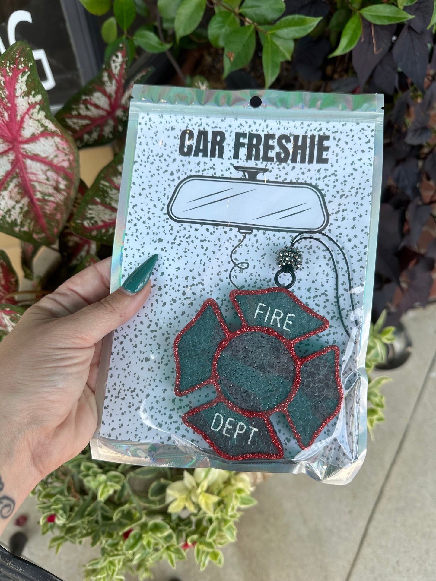 Fire Dept - Genuine Leather // Car Freshie