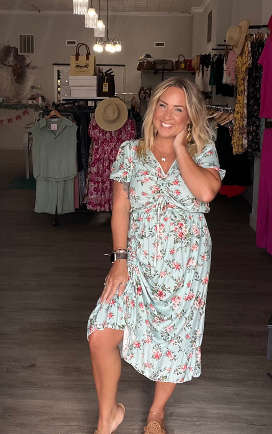 Season Of Bliss Dress // Mint