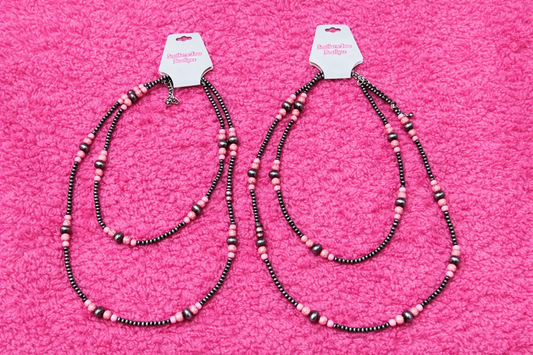 Multi Strand Pink Navajo Necklace