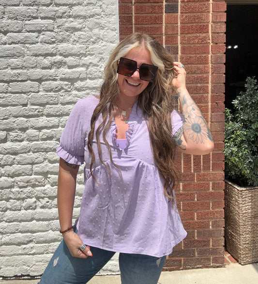 Business Casual Tunic // Lavender