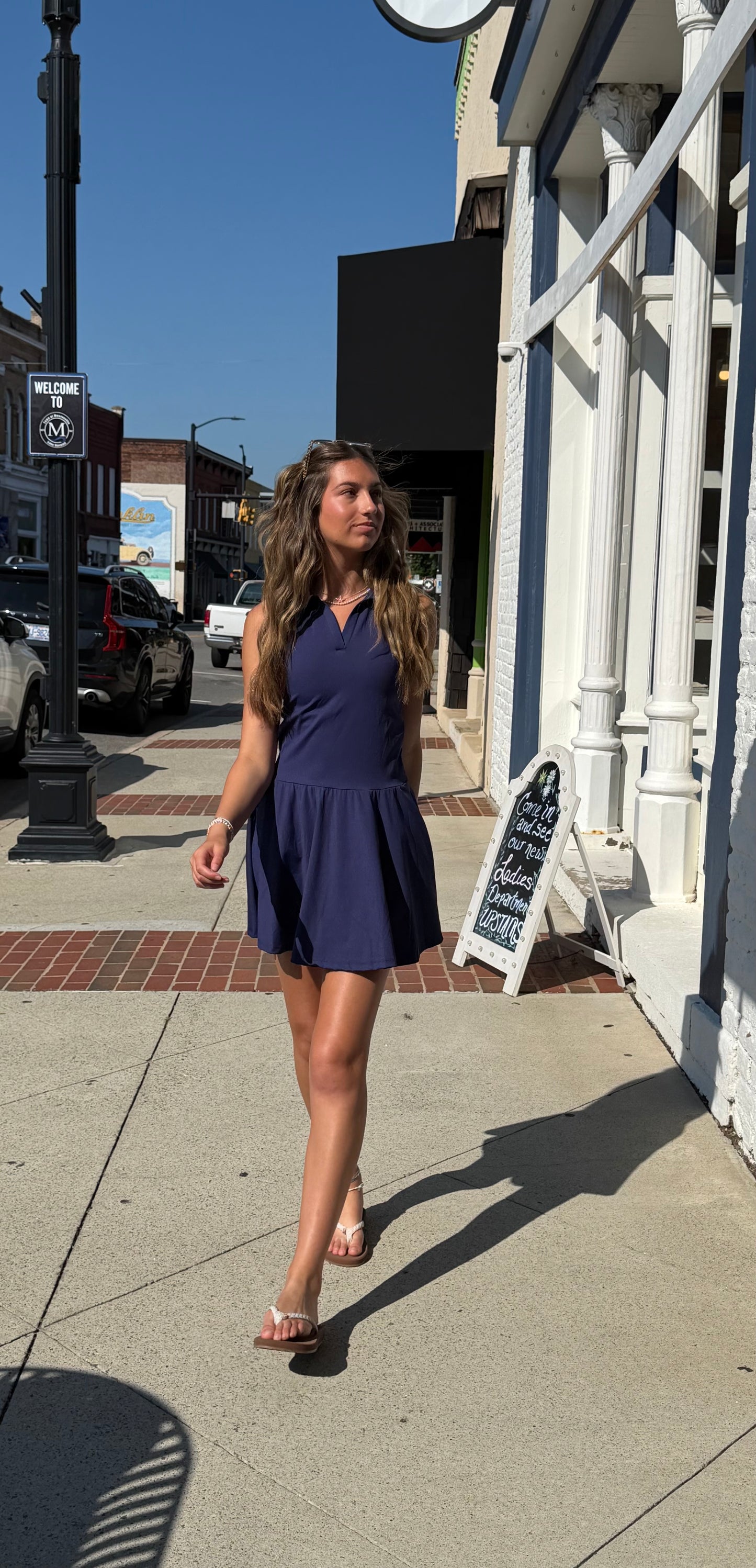 On The Go Babe Dress // Navy