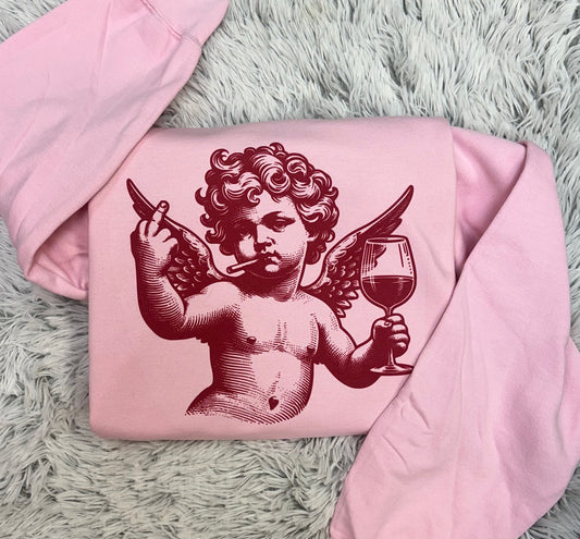 Rowdy Cupid // Graphic Crewneck