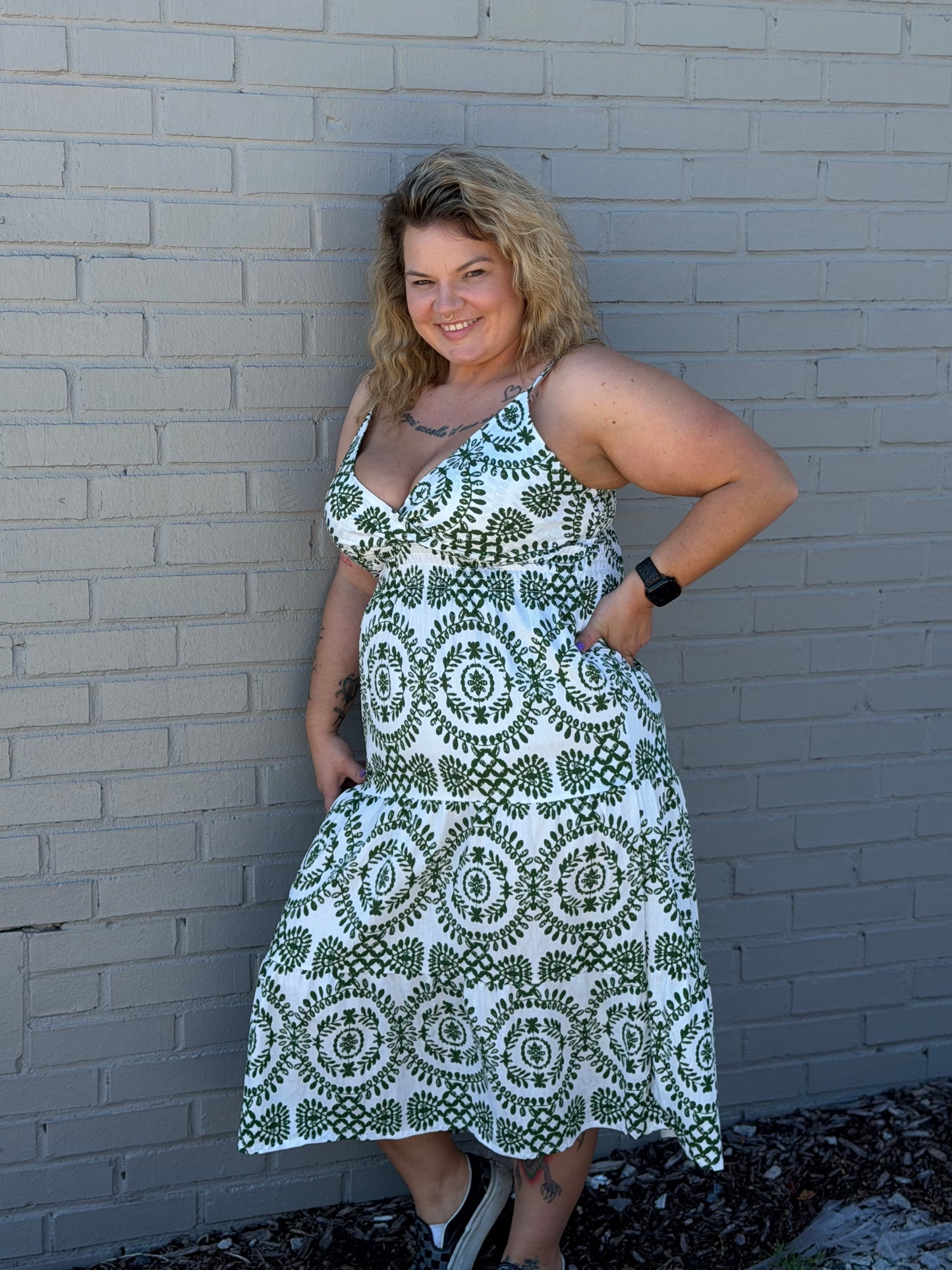 Bayside Bloom Maxi // Green