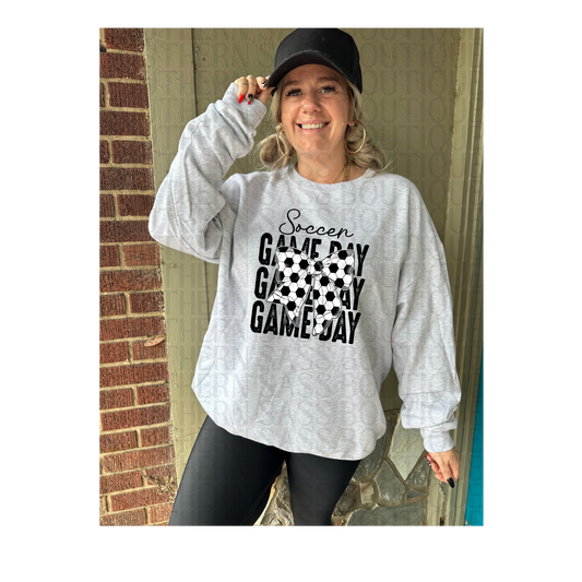 PREORDER : Soccer Gameday Bow // Graphic Sweatshirt