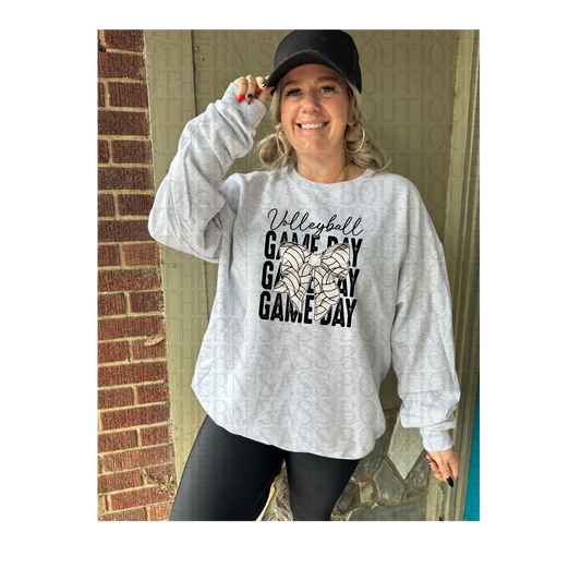 PREORDER : Volleyball Gameday Bow // Graphic Sweatshirt
