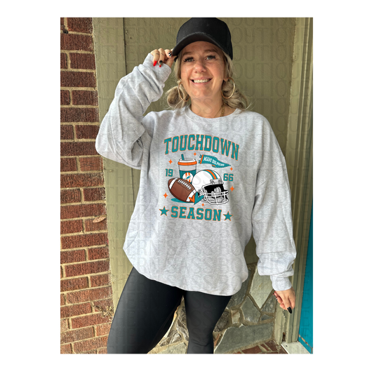 PREORDER : Miami Dolphins - Touchdown Season // Graphic Sweatshirt