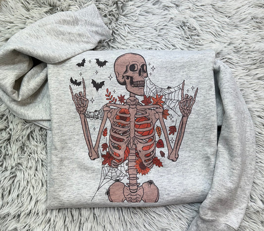Fall Skeleton// Graphic Sweatshirt
