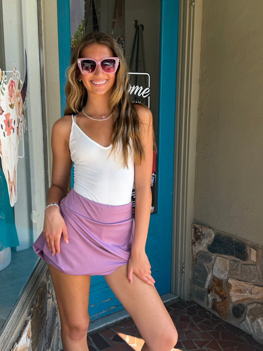 Railway Skort // Lavender