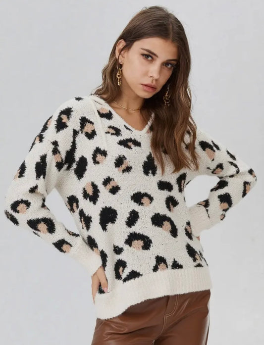 Leopard Print Soft Hoodie