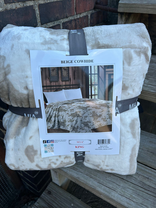 Beige Cowhide // King