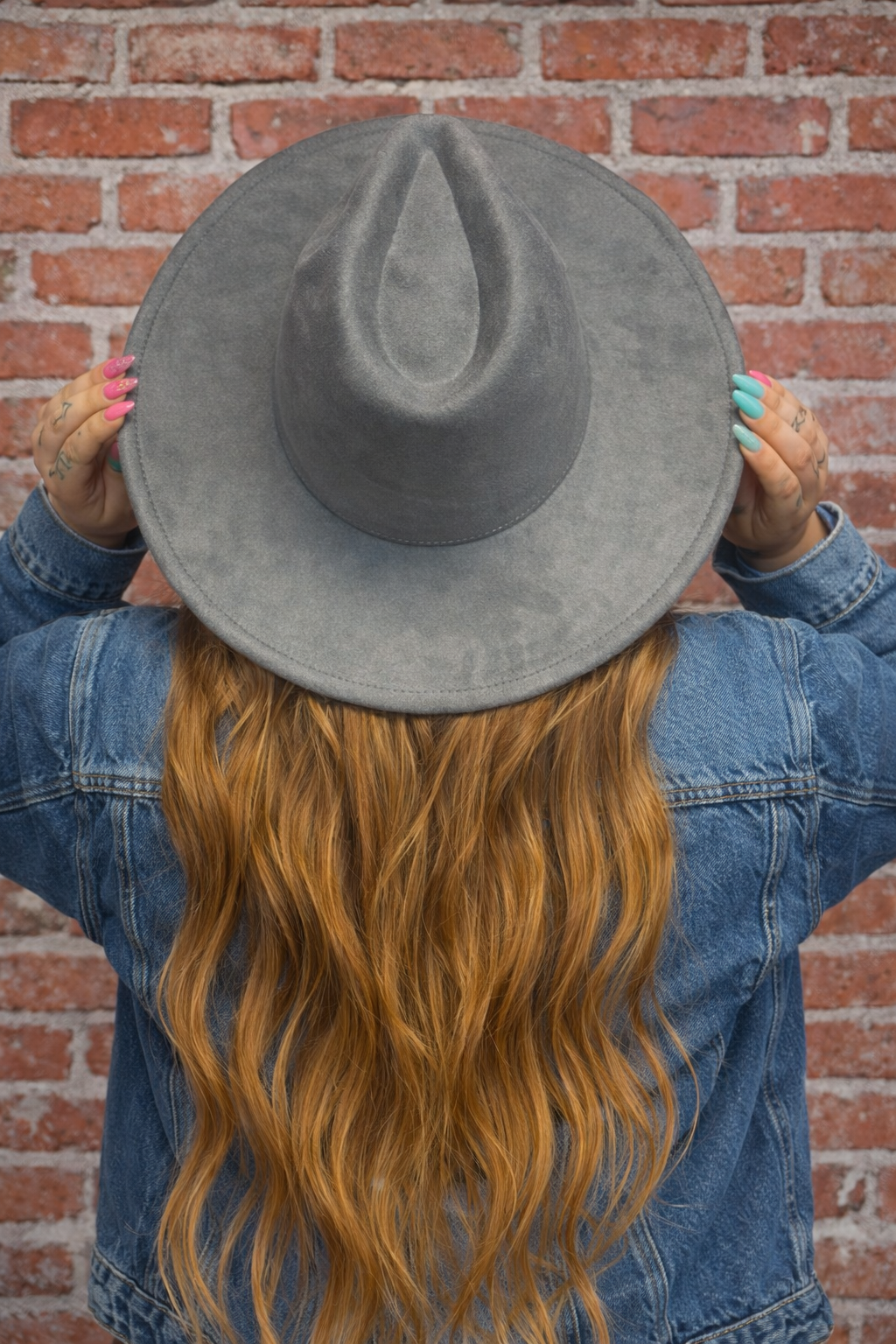 Light Suede Brim Hat // Mushroom